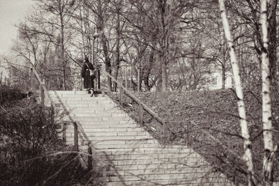 People walking on footpath