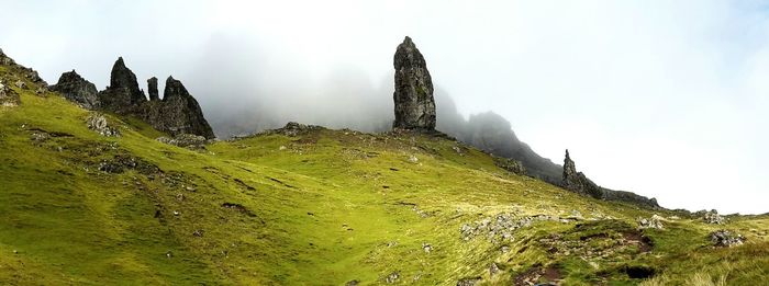 Scenic view of mountains