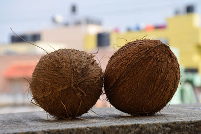 Close-up of fruits on table