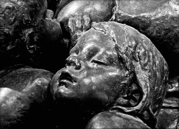 Close-up of statue in water