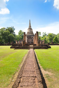 View of temple against sky