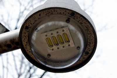 Close-up of mildew on fixture
