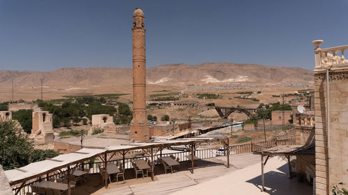 Panoramic view of historic building against sky