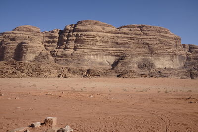 Rock formations in a desert