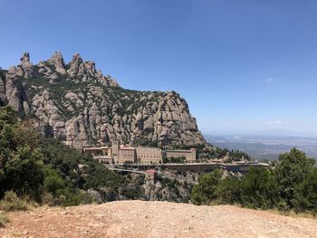 Scenic view of spanish mountainside against sky