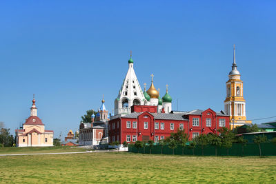 Russian orthodox church in old historical town kolomna, russia, moscow area