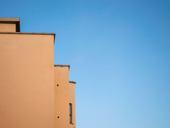 Low angle view of building against clear sky