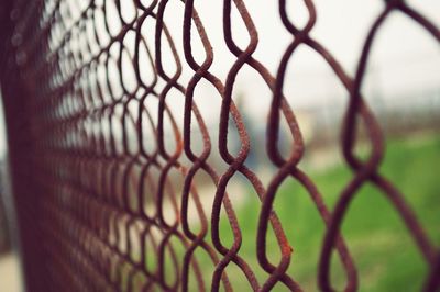 Close-up of chainlink fence