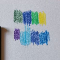 Close-up of multi colored pencils against white background