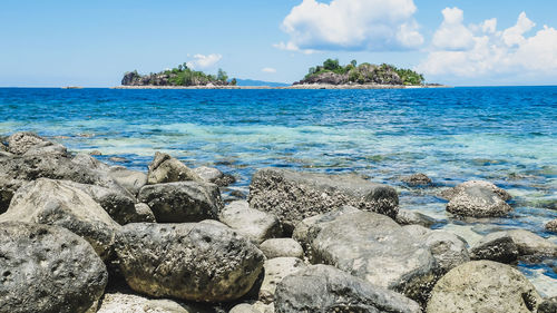 Scenic view of sea against sky
