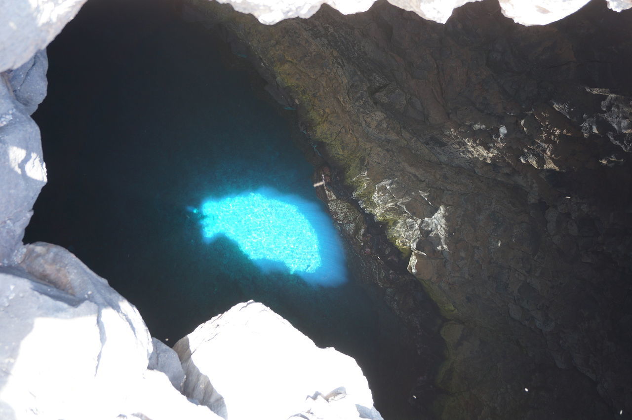 HIGH ANGLE VIEW OF SEA AND MOUNTAIN