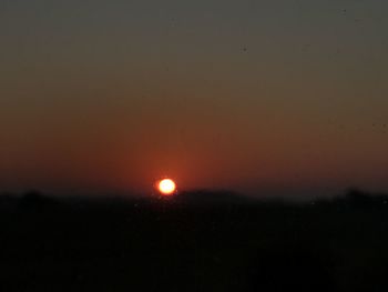 Scenic view of sky at night