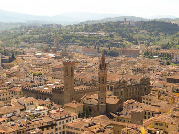 High angle view of cityscape