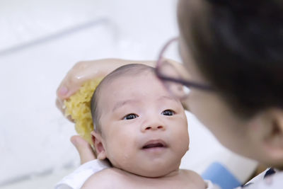 Portrait of cute baby boy