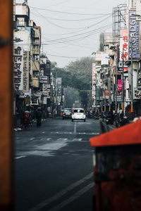 Traffic on city street