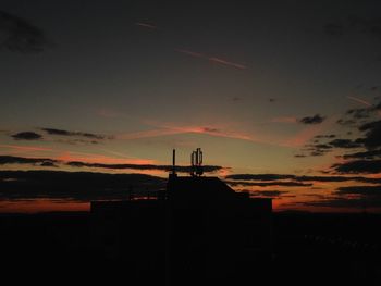 Silhouette of trees at sunset