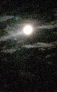 Close-up of illuminated sun against sky