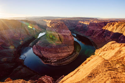 Horseshoe bend landscape