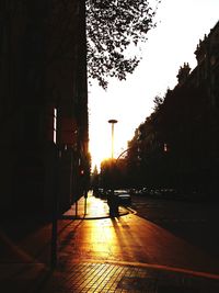 Road at sunset