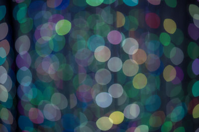 Defocused image of illuminated lights