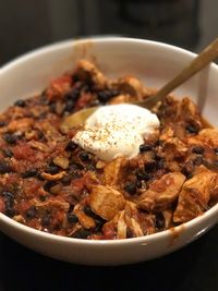 Close-up of food in bowl