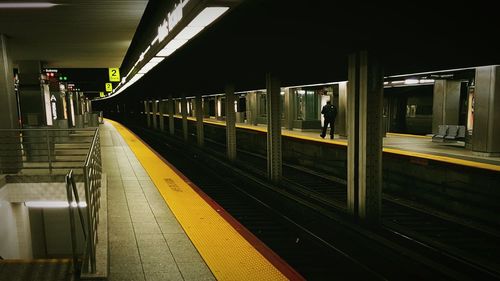 Railroad station platform