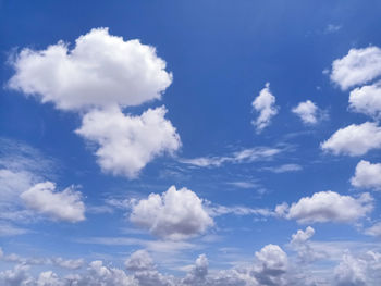 Low angle view of clouds in sky