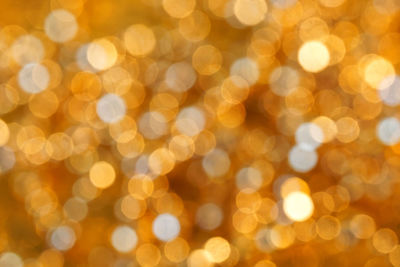 Defocused image of illuminated lights