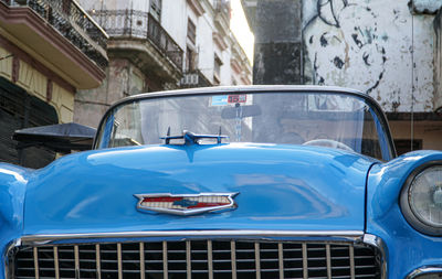 View of car parked in front of building