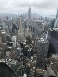 Aerial view of buildings in city