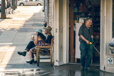 People sitting on chair