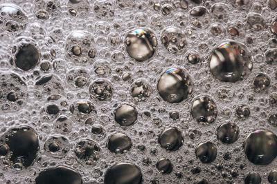 Full frame shot of bubbles in water