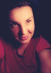 Close-up portrait of young woman