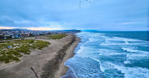 Scenic view of sea against sky