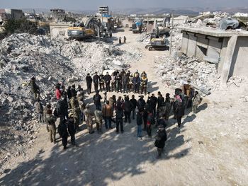 Drone photos show the massive devastation caused by the earthquake that struck syria and turkey.