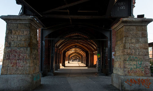 Archway of historic building