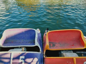 Boats in water