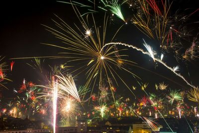 Fireworks exploding in sky