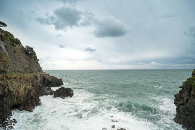 Scenic view of sea against sky