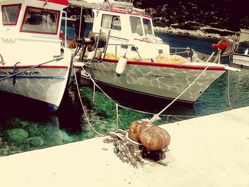 Boats in river