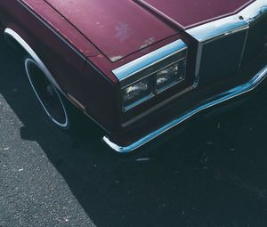 High angle view of car