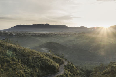 Panoramic view of landscape against sky