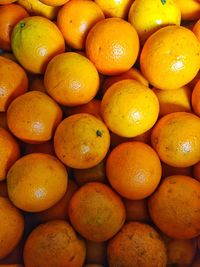 Full frame shot of oranges in market