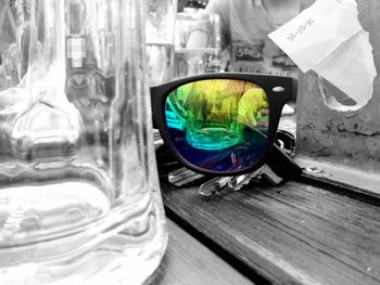 Close-up of food on table