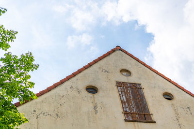 Low angle view of building against sky