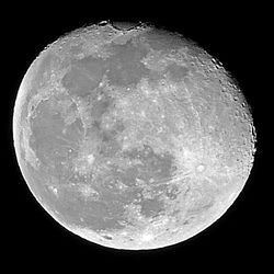 Close-up of moon against sky at night