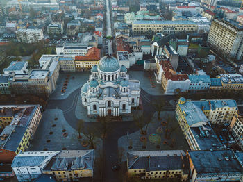 High angle view of cathedral