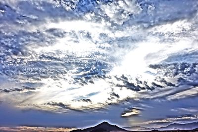 Low angle view of clouds in sky