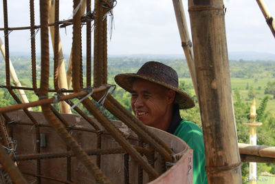 Portrait of smiling man