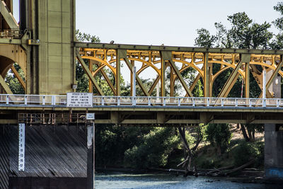 Low angle view of bridge